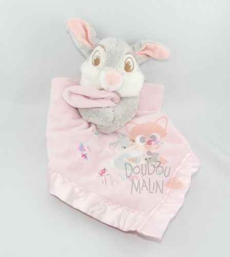  plat carré rose gris lapin panpan thumper souris 